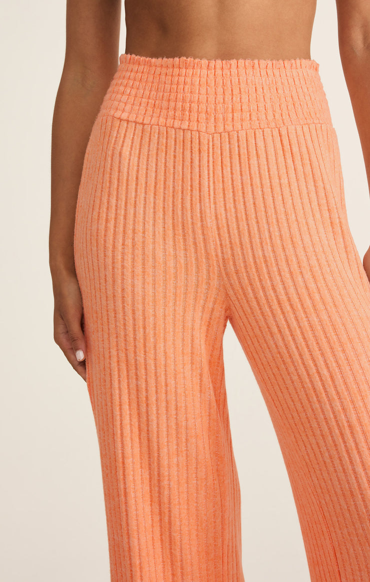 Pants Dawn Smocked Rib Pant Malibu Orange