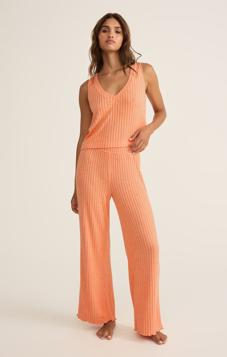 Pants Dawn Smocked Rib Pant Malibu Orange