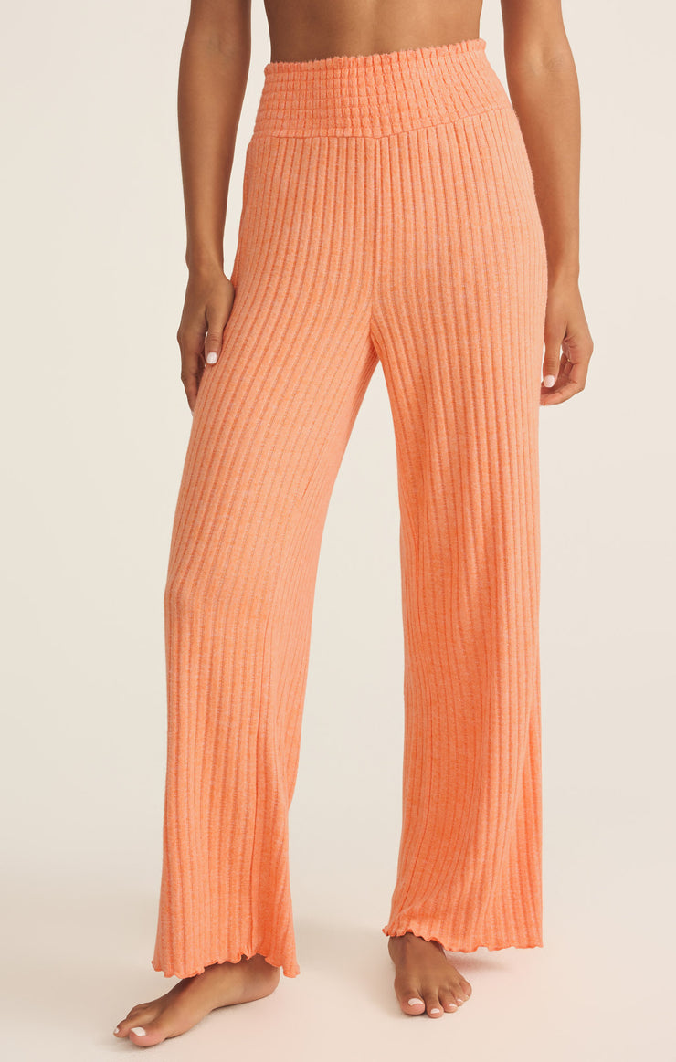 Pants Dawn Smocked Rib Pant Malibu Orange