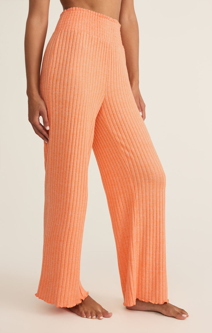 Pants Dawn Smocked Rib Pant Malibu Orange