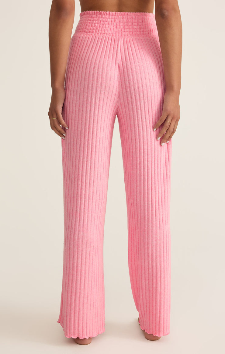 Pants Dawn Smocked Rib Pant Passion Fruit
