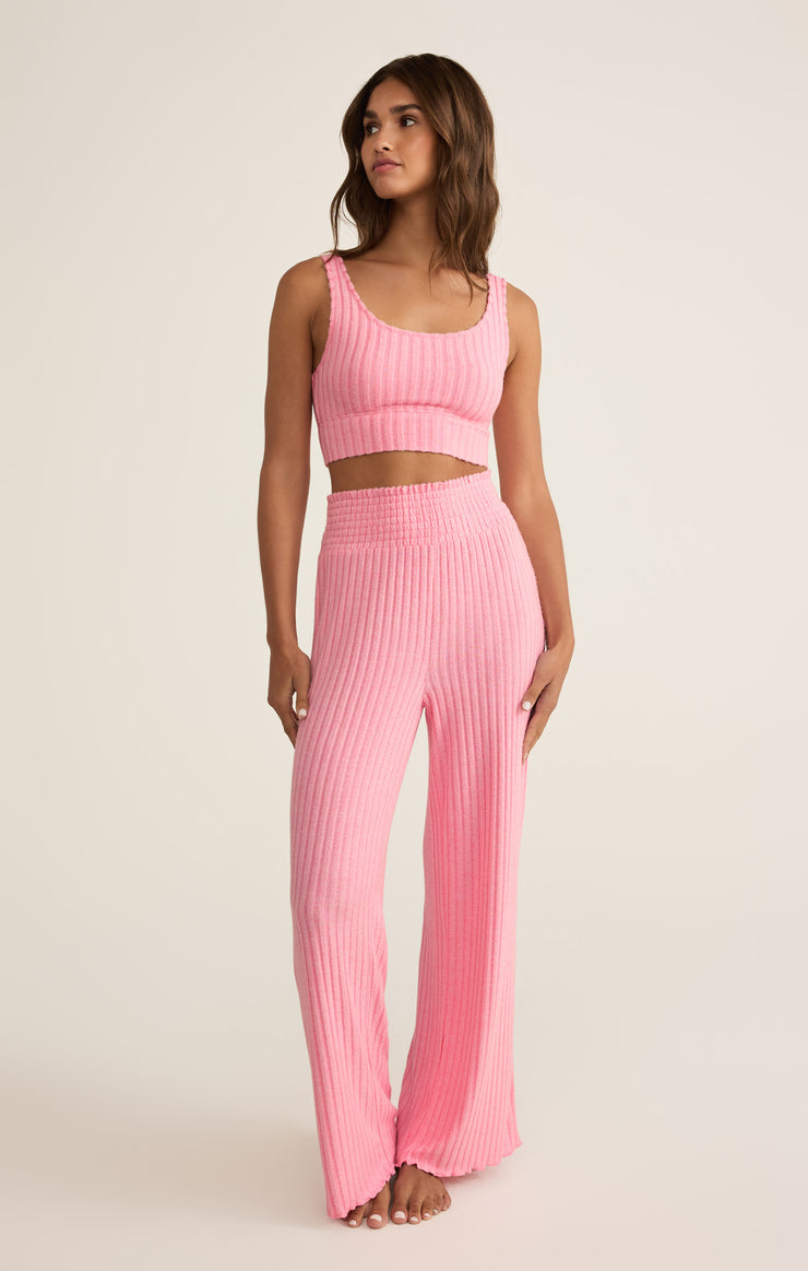 Pants Dawn Smocked Rib Pant Passion Fruit