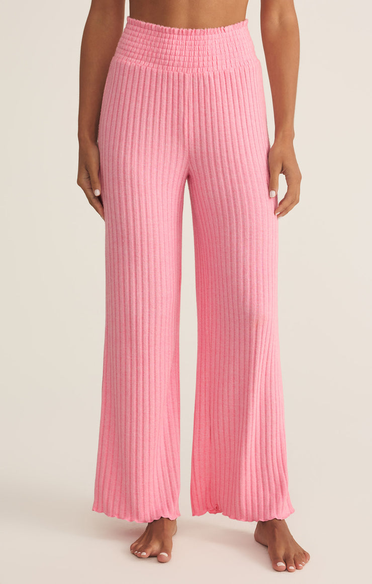 Pants Dawn Smocked Rib Pant Passion Fruit