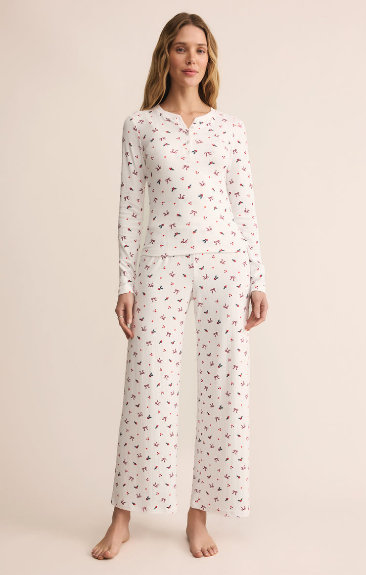 Pants Luxe Holly Pointelle Pant White