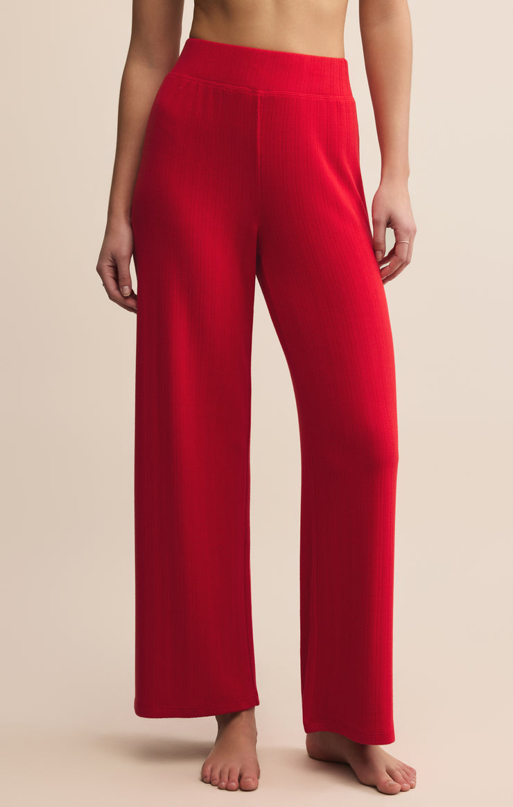 Pants Luxe Pointelle Pant Festive Red