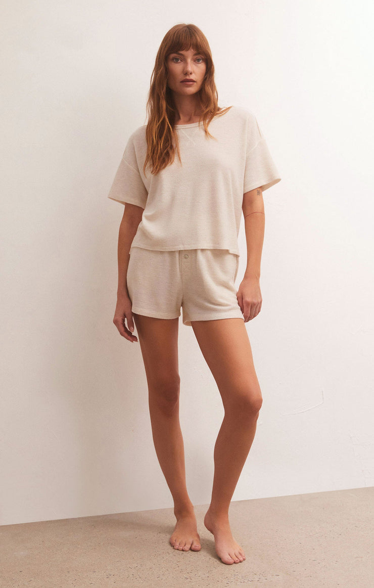 Shorts Cozy Days Thermal Short Light Oatmeal