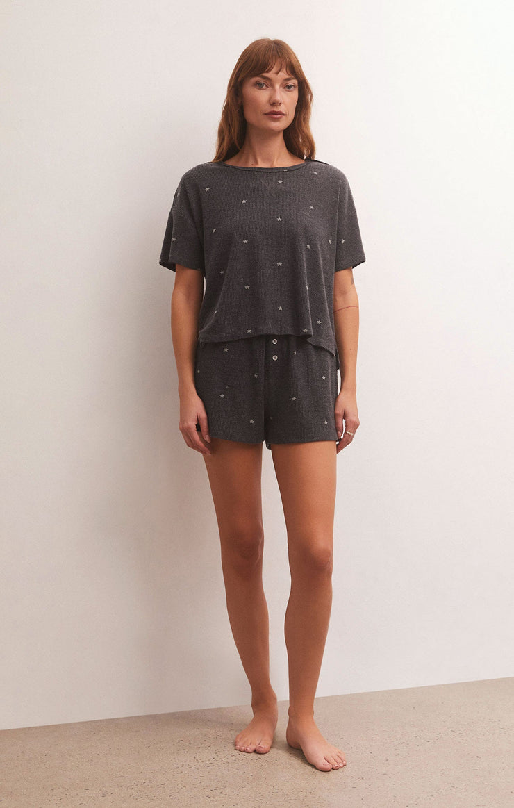 Shorts Cozy Days Star Thermal Short Heather Black