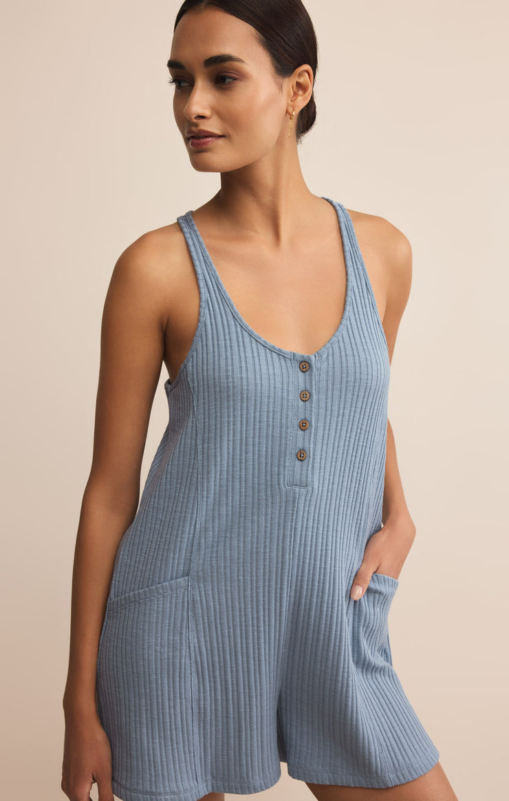 Shorts Island Hopper Romper Light Denim
