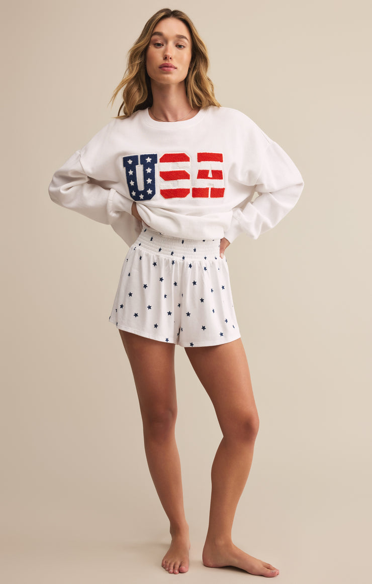 Shorts Dawn Mini Stars Short White