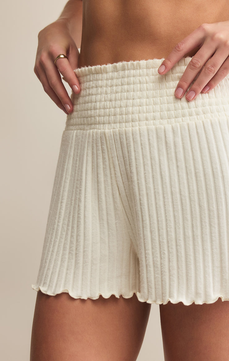 Shorts Dawn Smocked Rib Short Bone