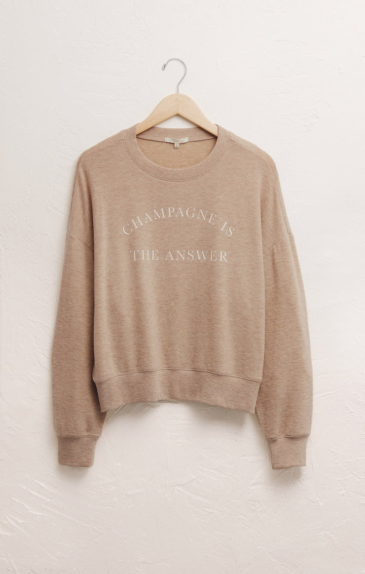 Tops Elle Champagne Sweatshirt Elle Champagne Sweatshirt