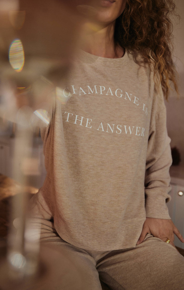 Tops Elle Champagne Sweatshirt Elle Champagne Sweatshirt