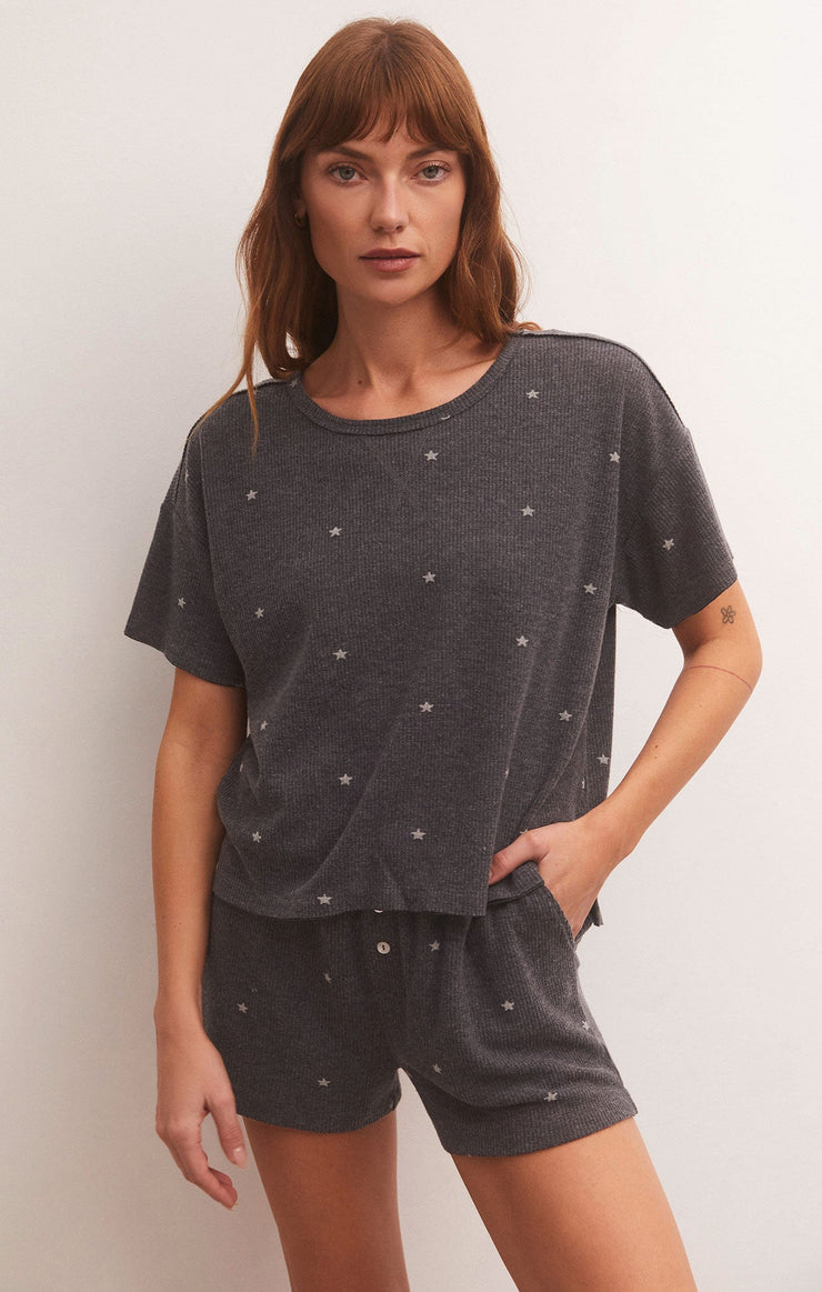 Tops Cozy Days Star Thermal Tee Cozy Days Star Thermal Tee