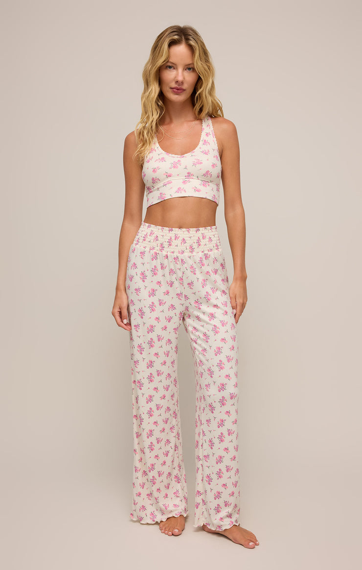 Tops Tia Ditsy Pointelle Tank Bra Bone