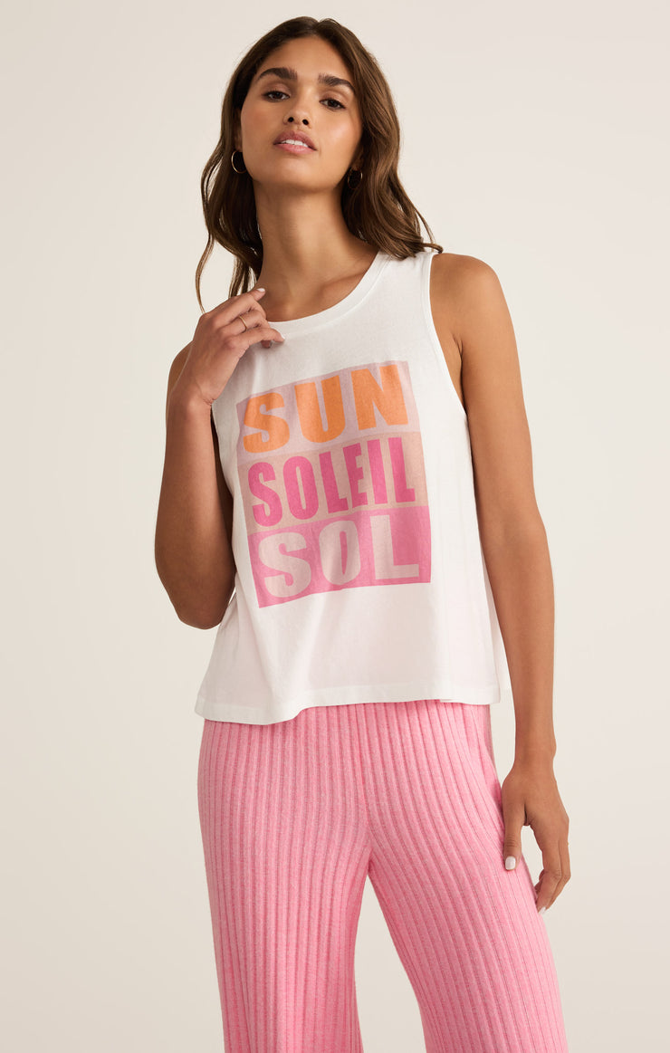 Tops Sol Muscle Tank Passion Fruit