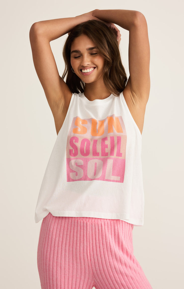 Tops Sol Muscle Tank Passion Fruit