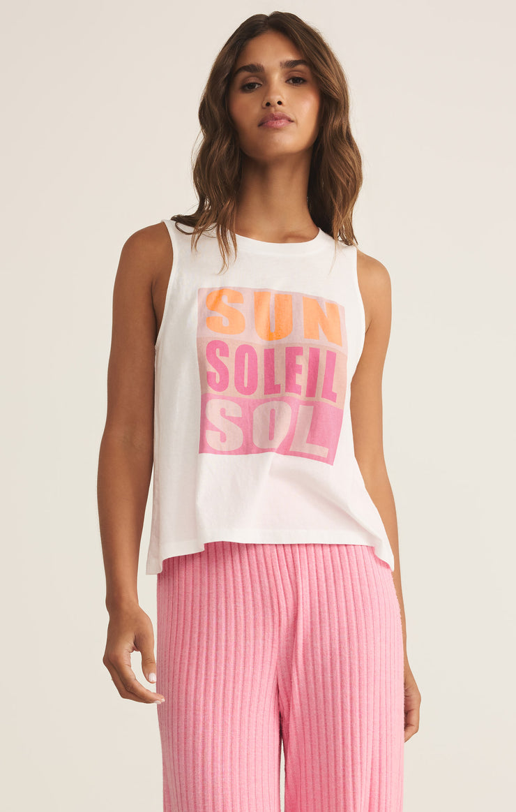 Tops Sol Muscle Tank Passion Fruit