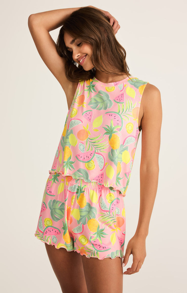 Tops Sloane Silky Jersey Fruit Tank Sloane Silky Jersey Fruit Tank