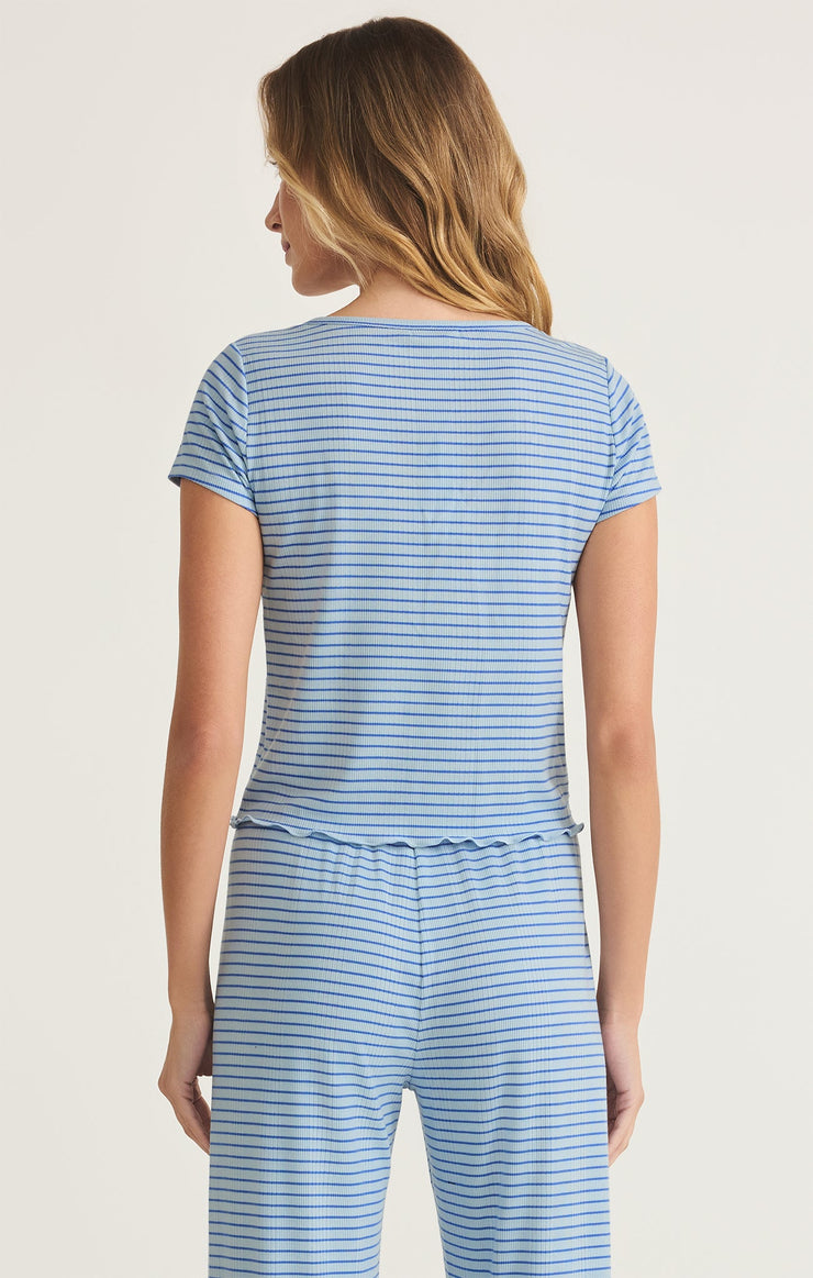 Tops Sail Away Striped Rib Top Sail Away Striped Rib Top
