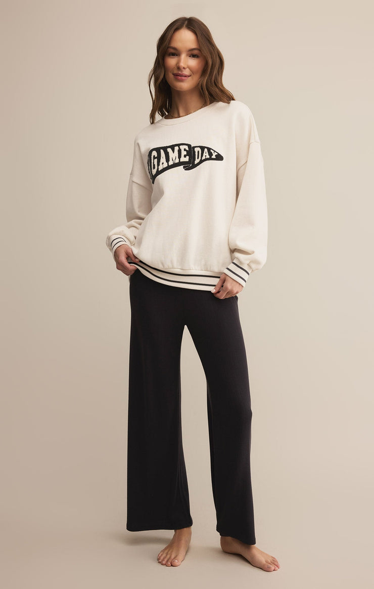 Tops Oversized Game Day Sweatshirt Vanilla Ice