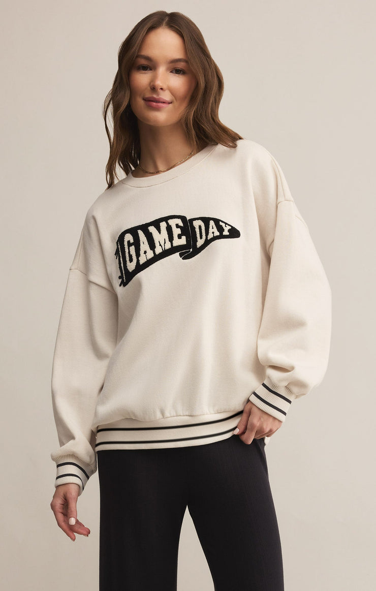 Tops Oversized Game Day Sweatshirt Vanilla Ice