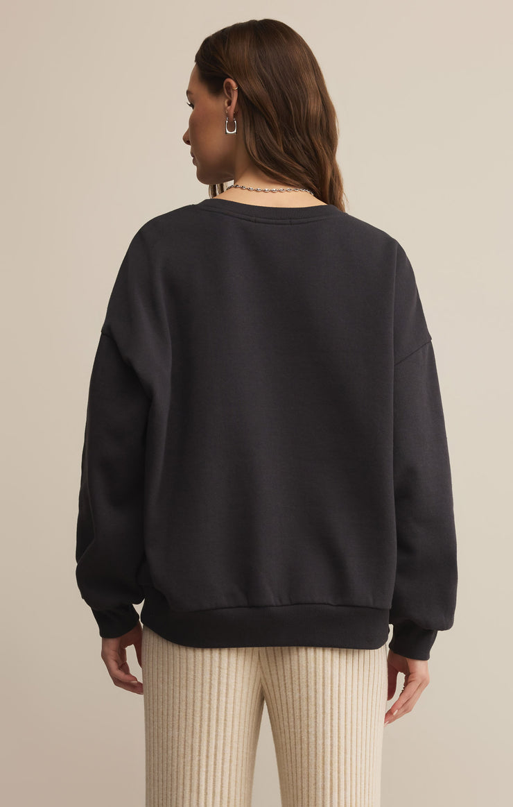Tops Oversized Espresso Martini Sweatshirt Black Sand