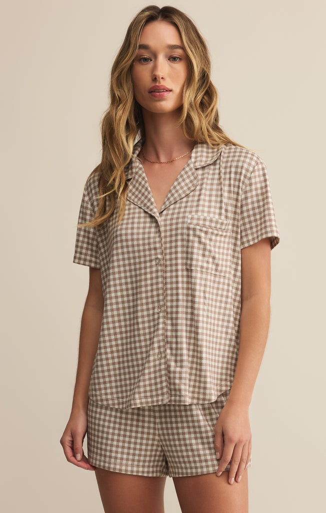gingham check blouse ♡ baybee ノベルティ Gingham Blouse |