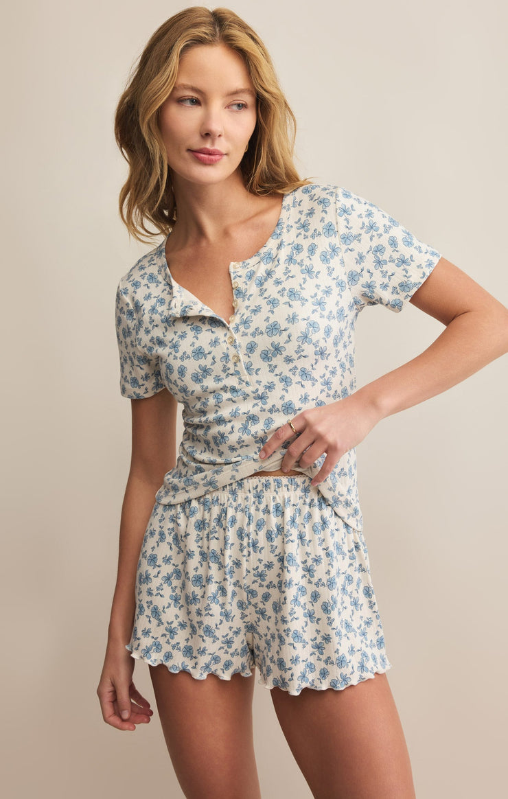 Tops Faye Ditsy Floral Top Crystal