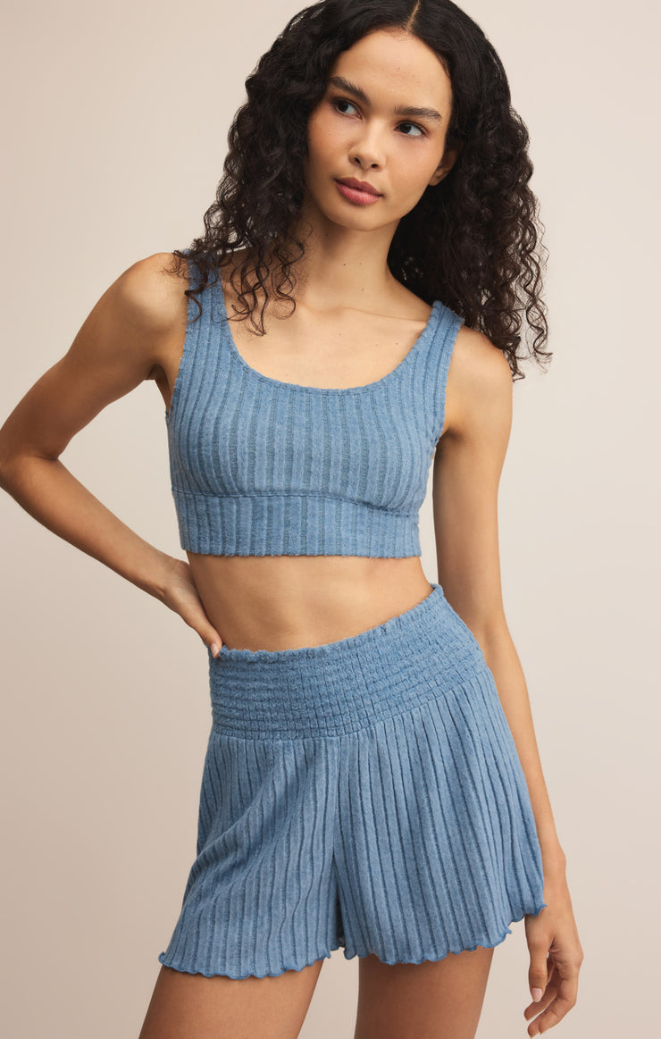 Tops Zoe Silky Rib Tank Bra Zoe Silky Rib Tank Bra