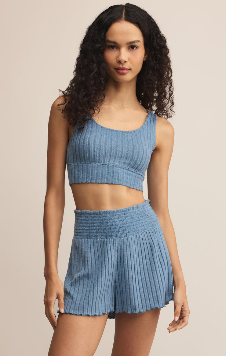 Tops Zoe Silky Rib Tank Bra Zoe Silky Rib Tank Bra