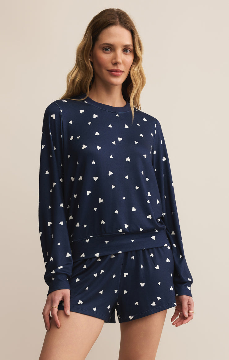 Tops Classic Heart Long Sleeve Eclipse