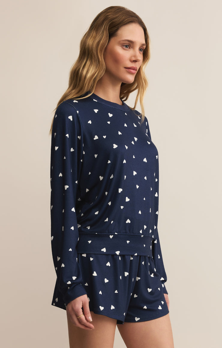 Tops Classic Heart Long Sleeve Eclipse