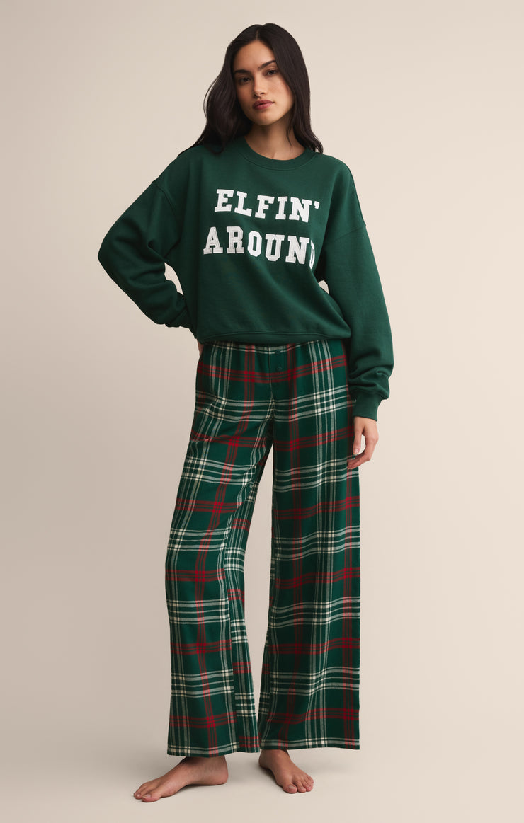 Tops Festive Holiday Sweatshirt Mistletoe