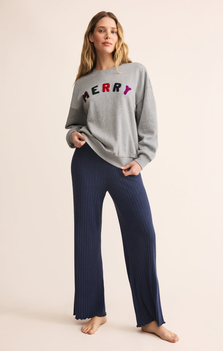 Tops Merry Sunday Sweatshirt Classic Heather Grey