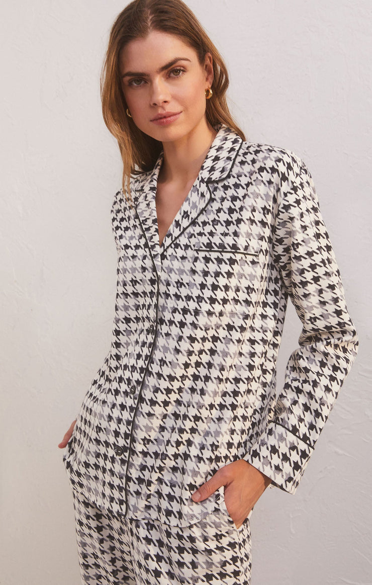 Tops Dreamer Houndstooth PJ Set Dreamer Houndstooth PJ Set