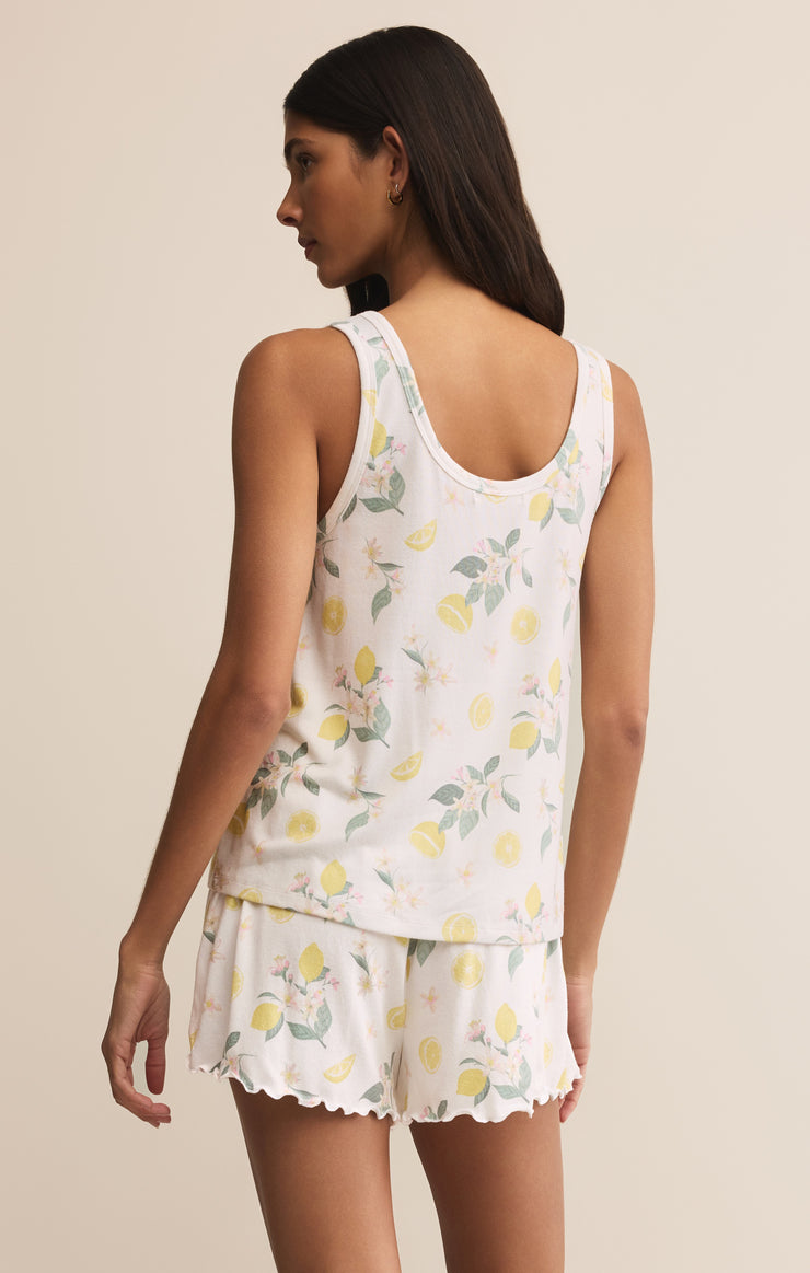 Tops Summer Lemon Set White