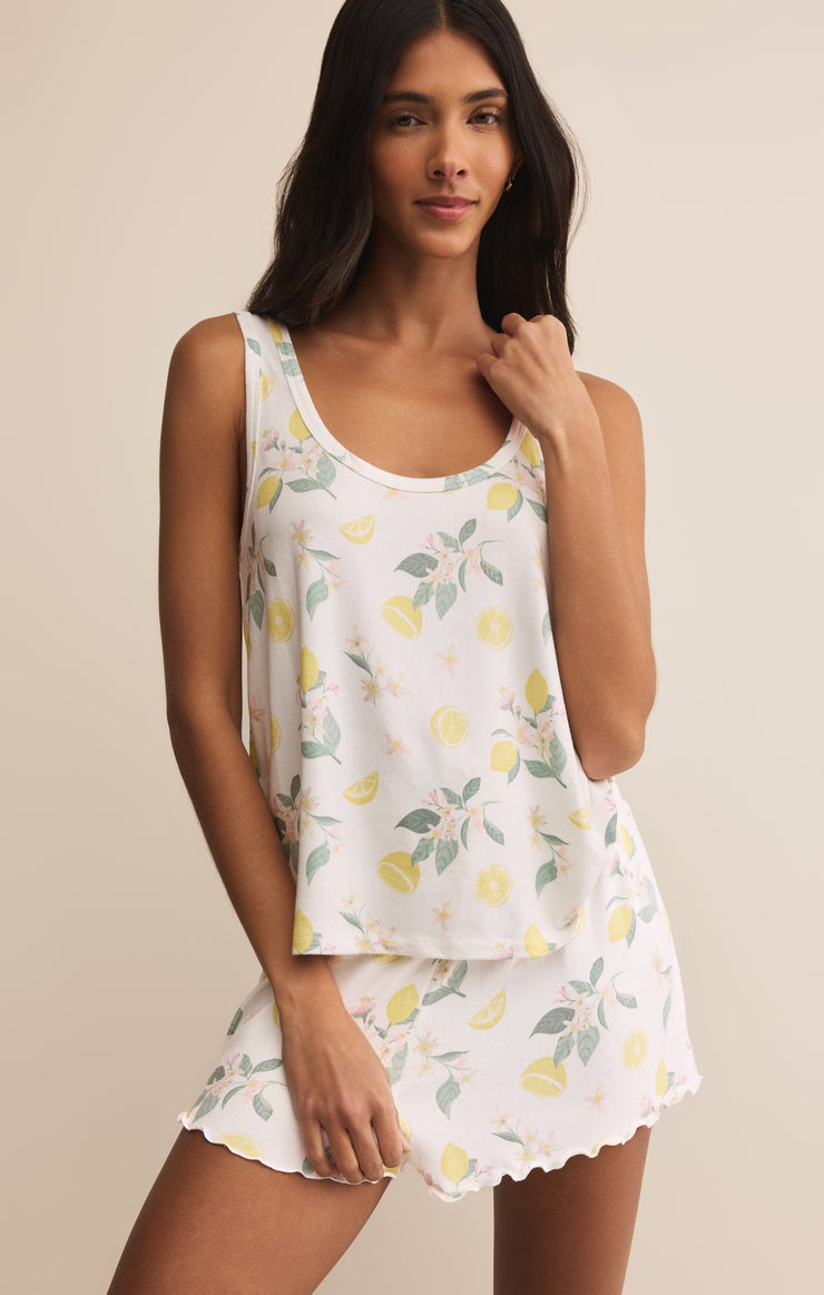 Tops Summer Lemon Set White