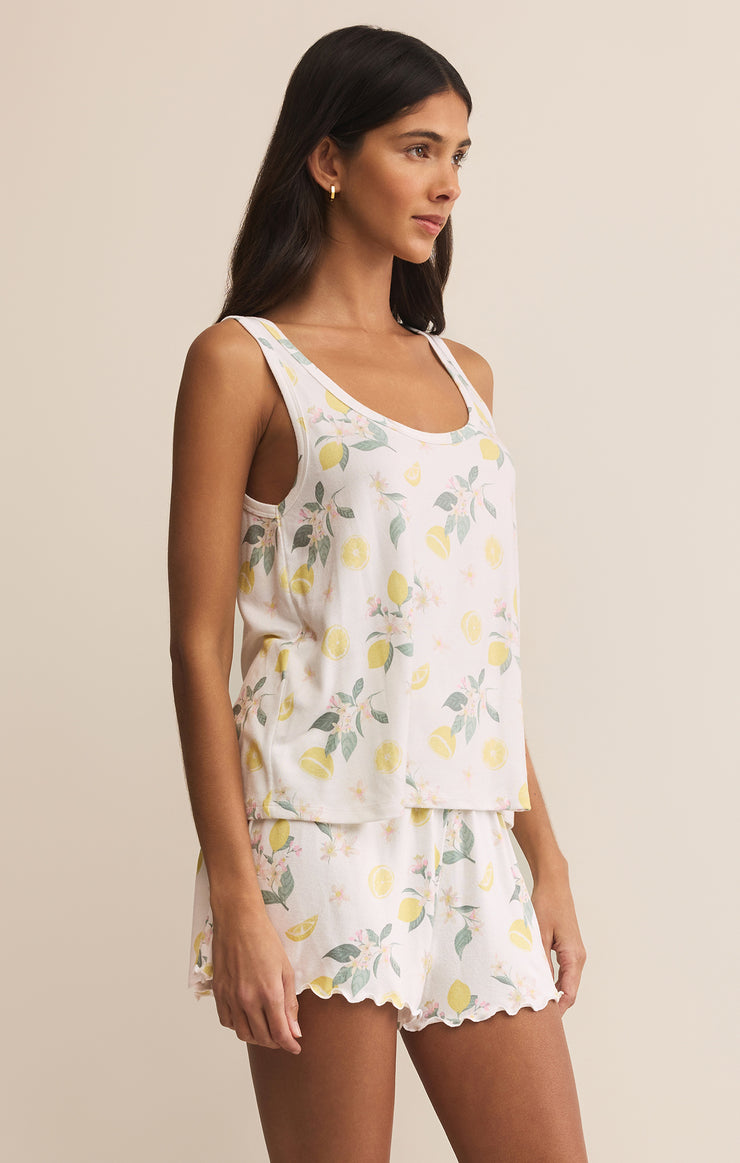 Tops Summer Lemon Set White
