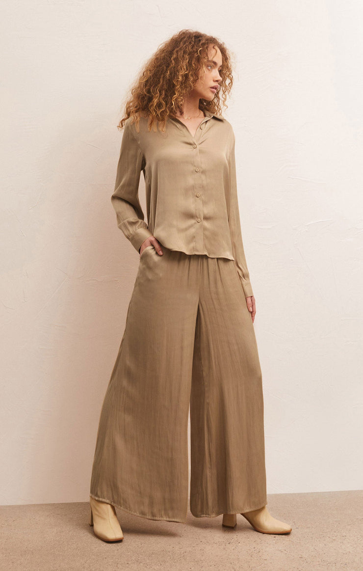 Pants Estate Luxe Sheen Wide Leg Pant Estate Luxe Sheen Wide Leg Pant