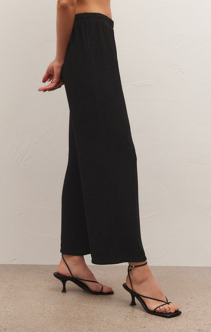 Pants Cosmic Crinkle Knit Pant Black