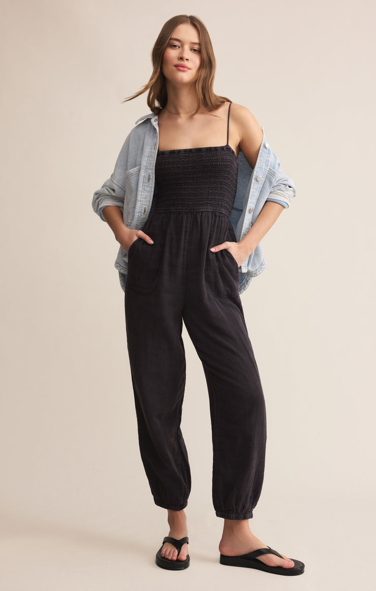 Pants Santos Gauze Jumpsuit Black