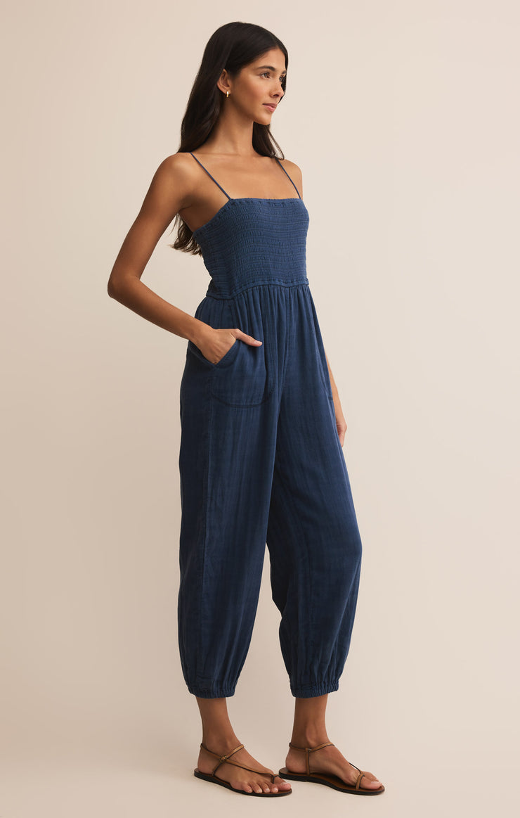 Pants Santos Gauze Jumpsuit Indigo