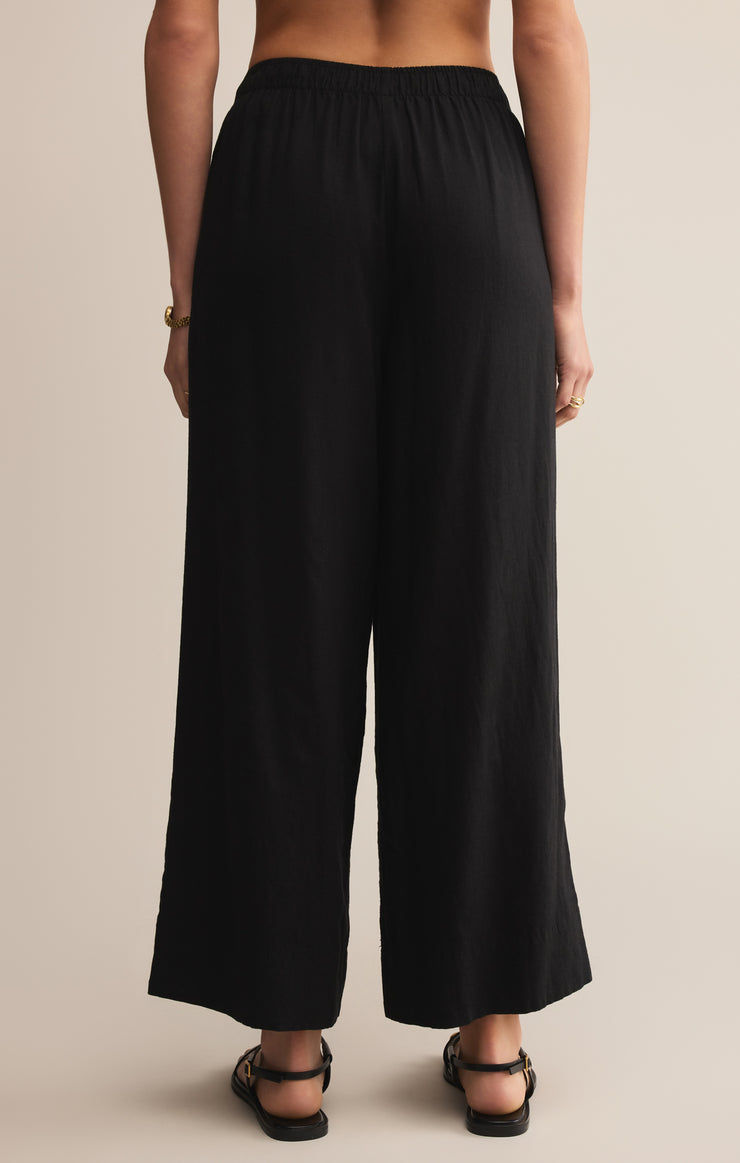 Pants Easton Textured Linen Pant Black