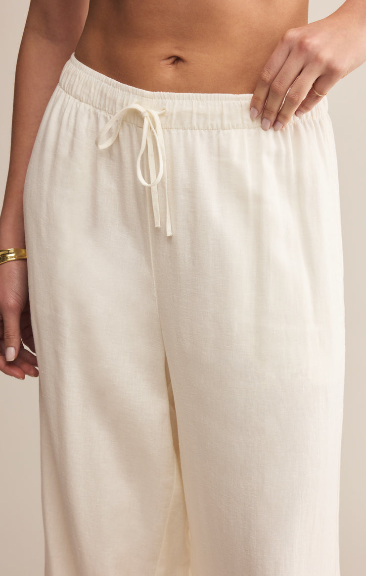 Pants Easton Textured Linen Pant White