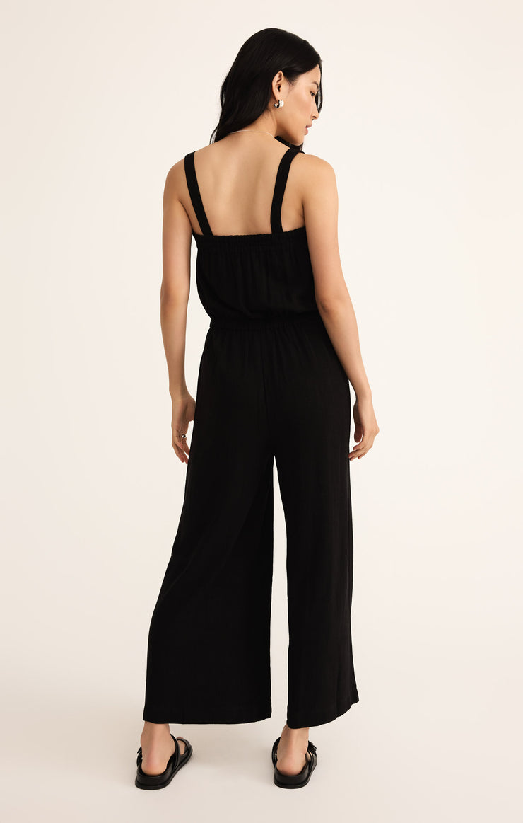Pants Solara Linen Jumpsuit Black