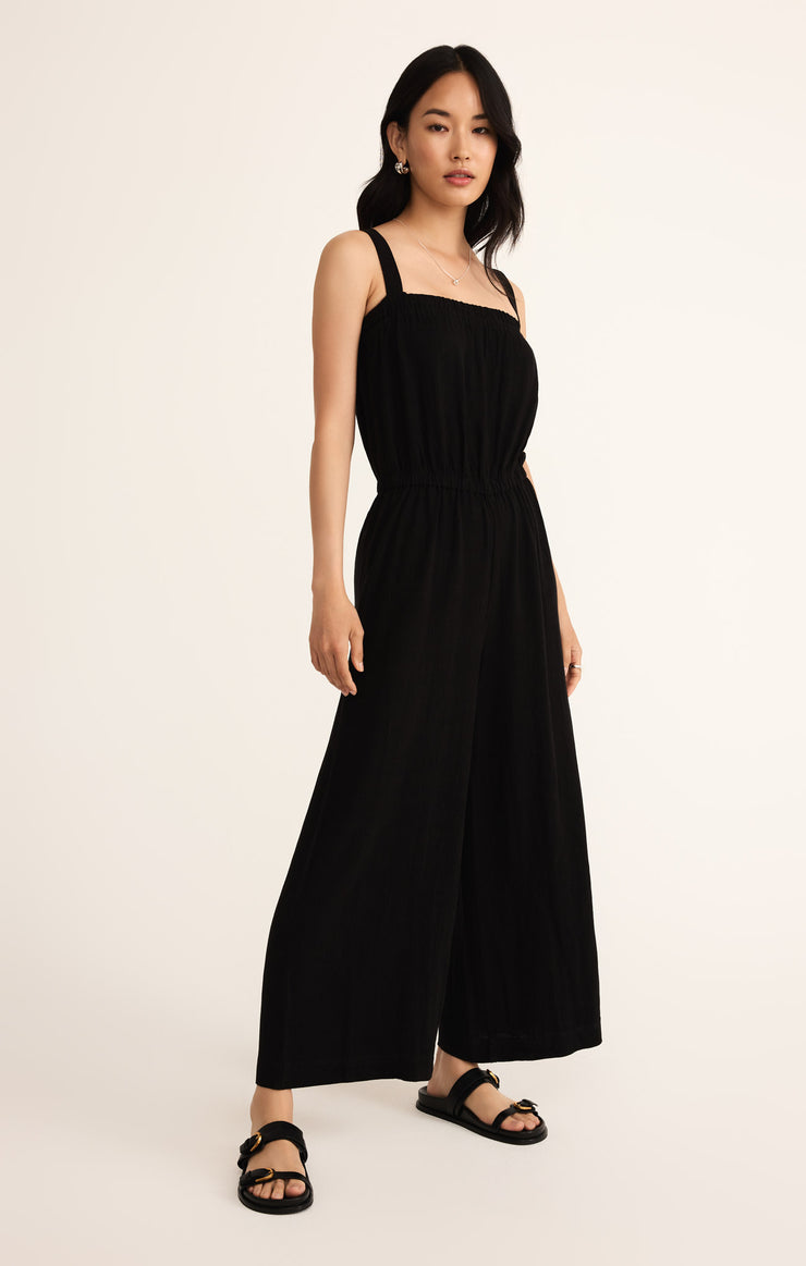 Pants Solara Linen Jumpsuit Black