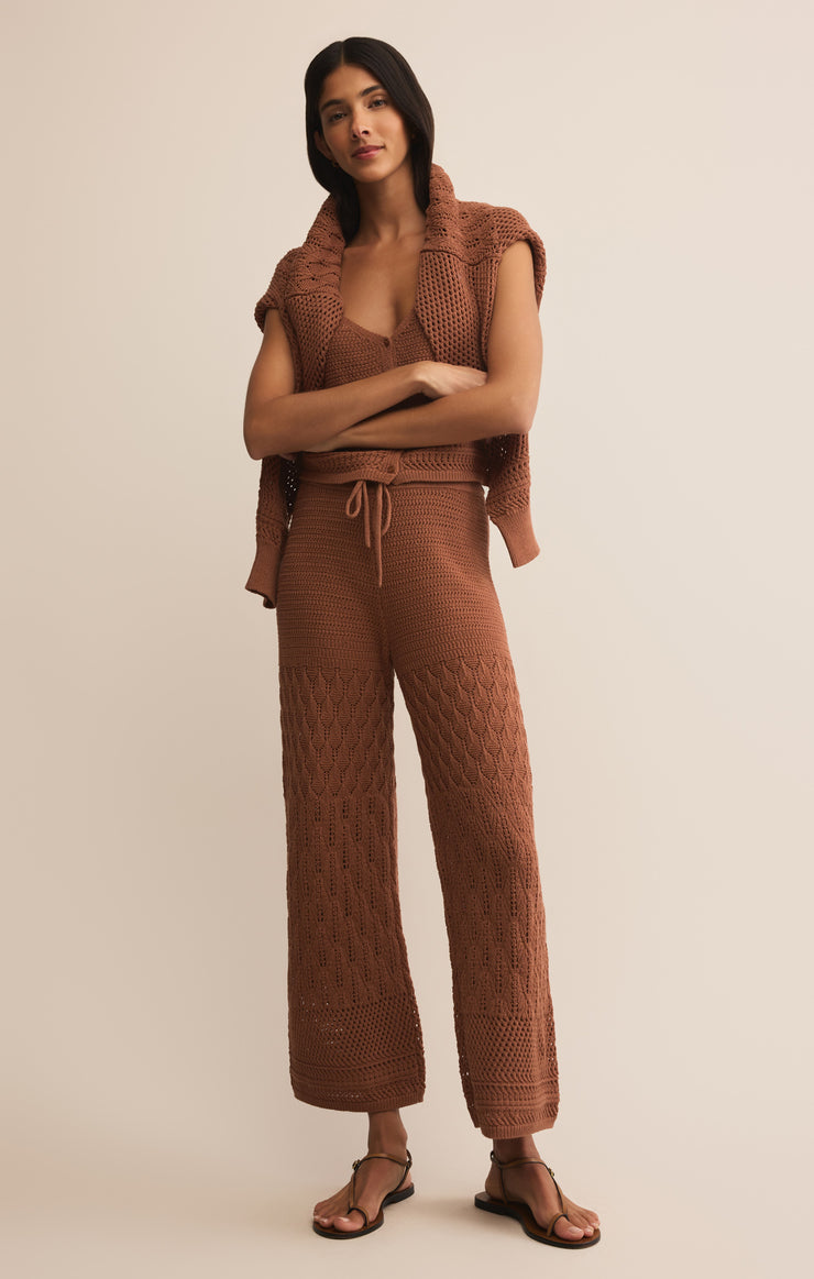 Pants Adia Crochet Pant Teakwood