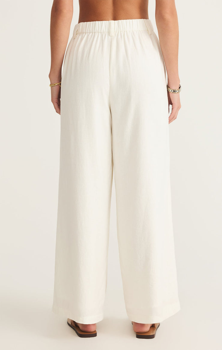 Pants Topanga Wide Leg Linen Pant White