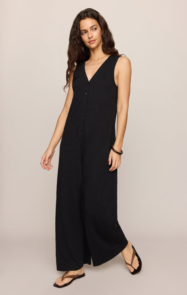 Solace Textured Slub Jumpsuit Solace Textured Slub Jumpsuit