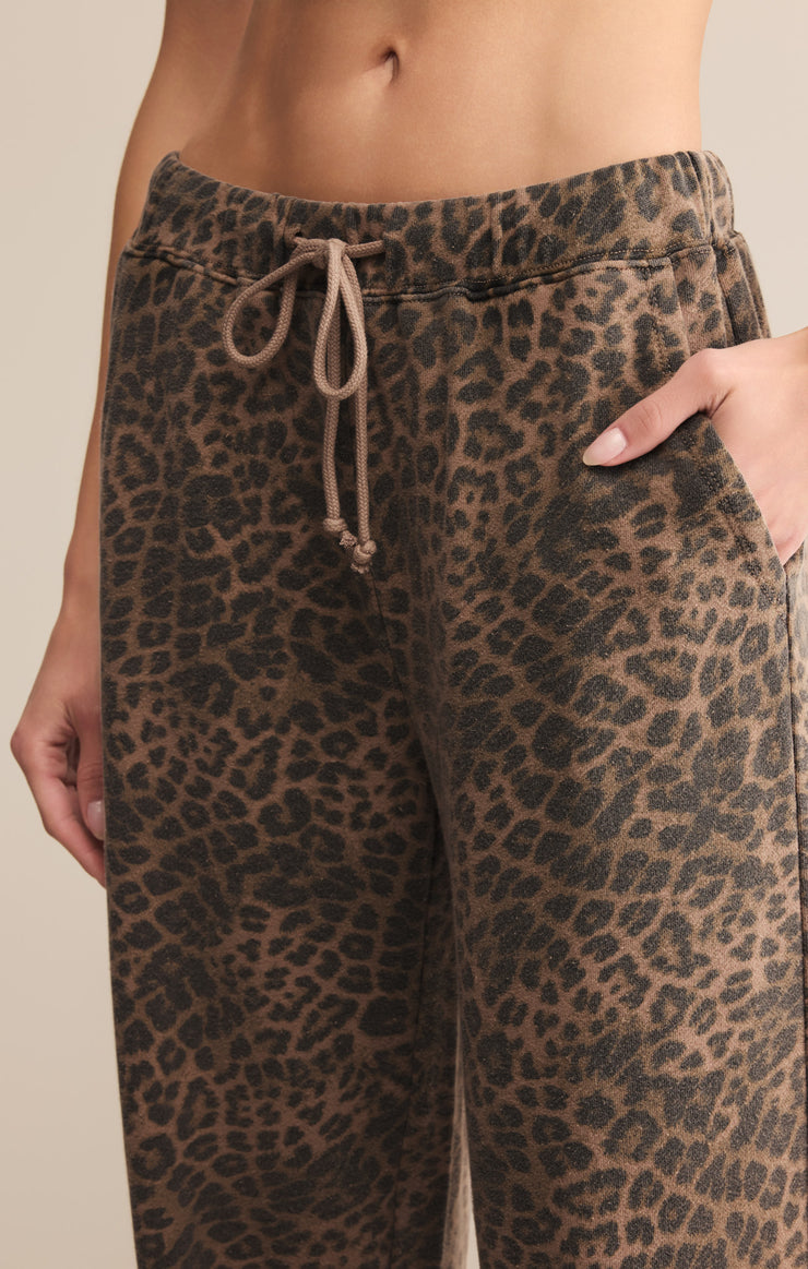 Pants Hunter Knit Leopard Pant Desert Tan